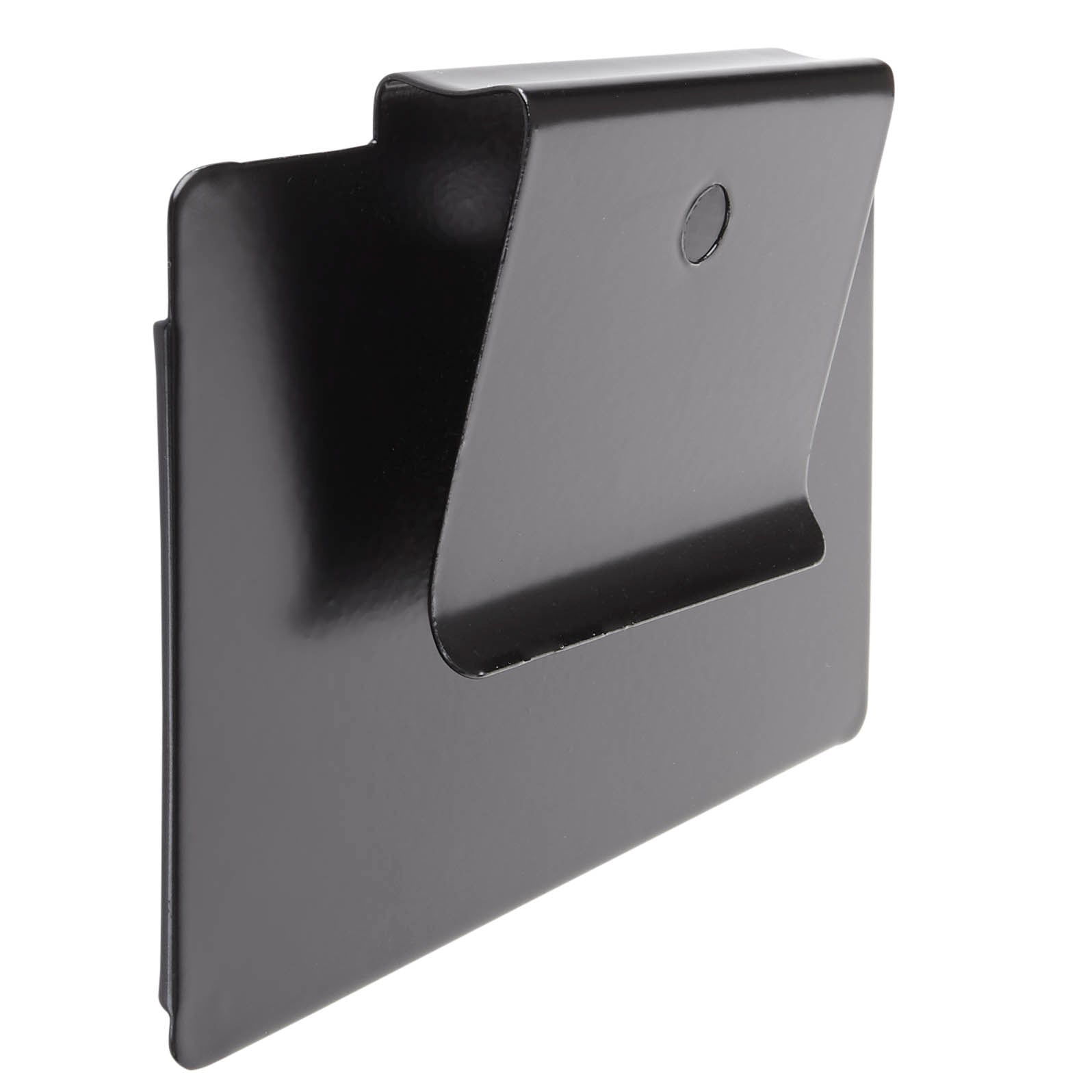 Black Bin Clip-on Label Side View