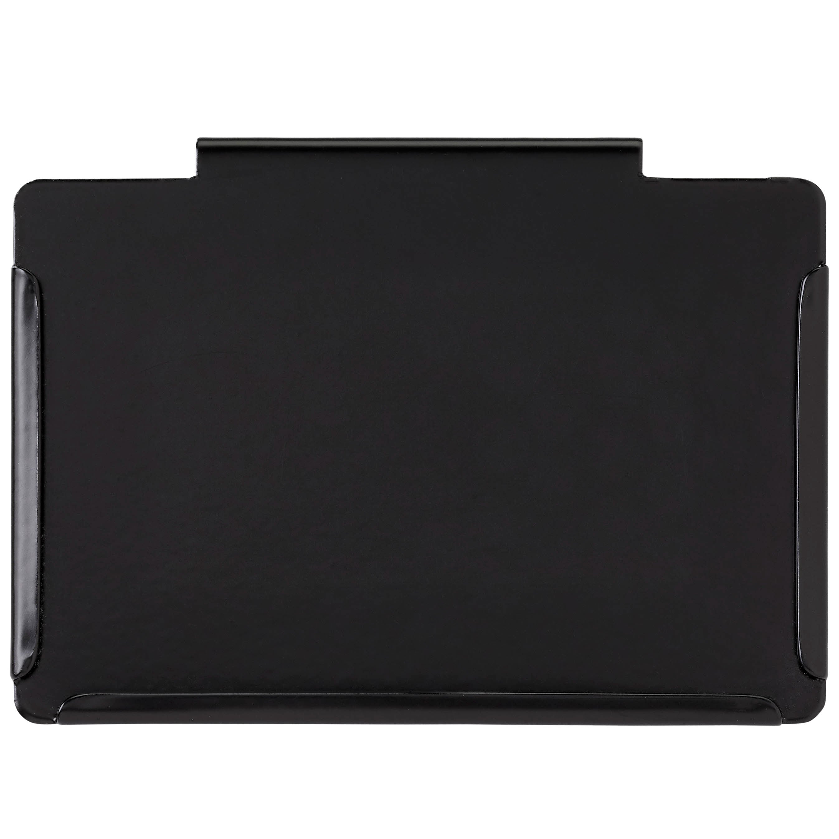 Black Bin Clip-on Label Front View