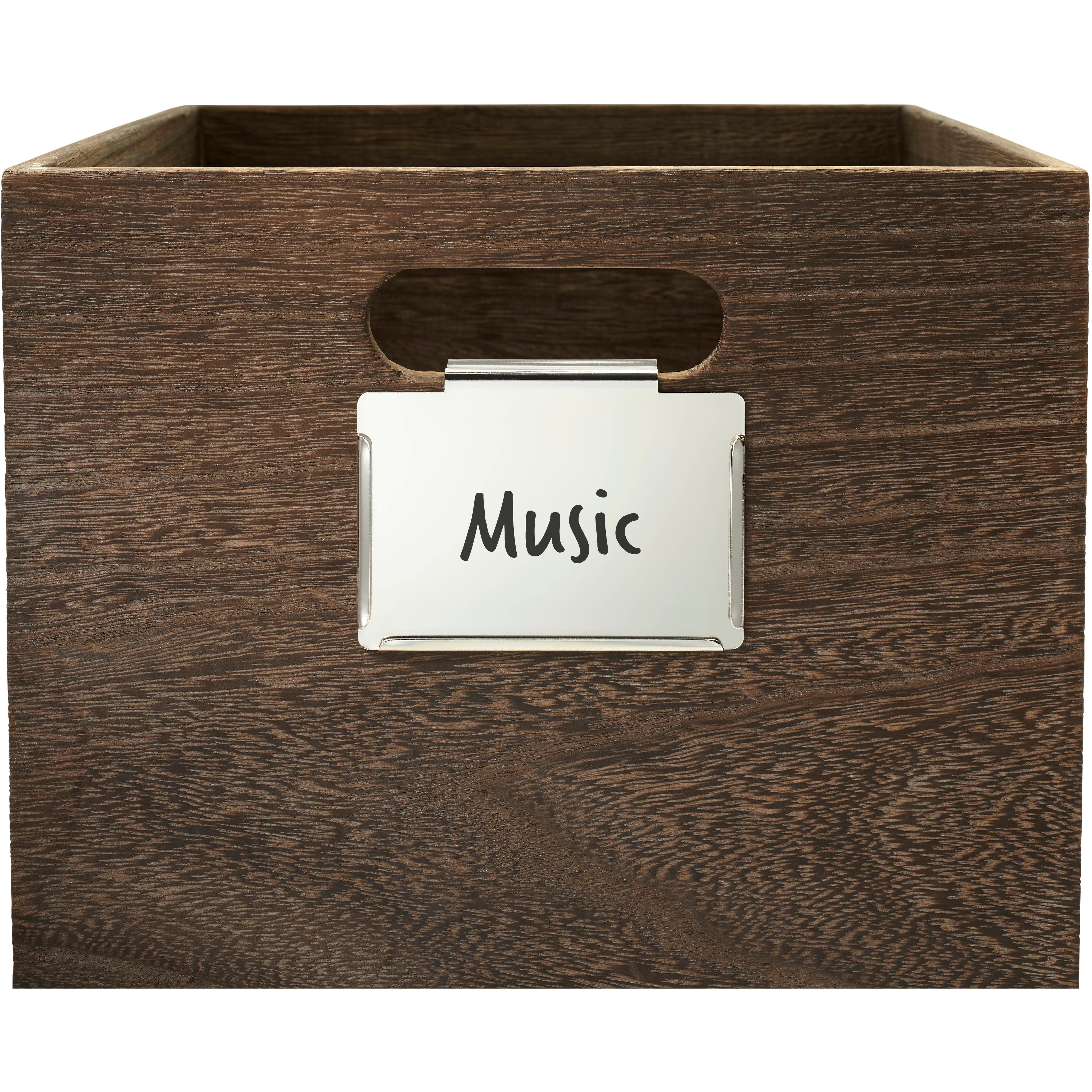 White Bin Clip-On Label Using Dry Erase Marker
